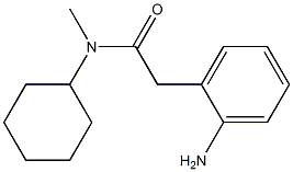 2-(2-aminophenyl)-N-cyclohexyl-N-methylacetamide 구조식 이미지