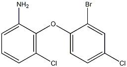 2-(2-bromo-4-chlorophenoxy)-3-chloroaniline 구조식 이미지