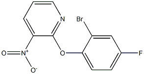 2-(2-bromo-4-fluorophenoxy)-3-nitropyridine 구조식 이미지