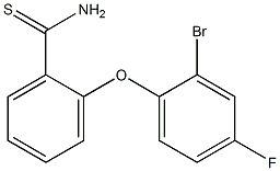 2-(2-bromo-4-fluorophenoxy)benzene-1-carbothioamide 구조식 이미지