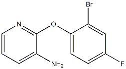 2-(2-bromo-4-fluorophenoxy)pyridin-3-amine Structure