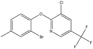 2-(2-bromo-4-methylphenoxy)-3-chloro-5-(trifluoromethyl)pyridine Structure