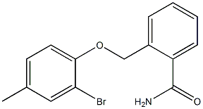 2-(2-bromo-4-methylphenoxymethyl)benzamide 구조식 이미지