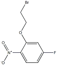 2-(2-bromoethoxy)-4-fluoro-1-nitrobenzene Structure