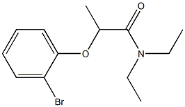 2-(2-bromophenoxy)-N,N-diethylpropanamide 구조식 이미지