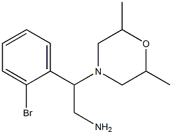 2-(2-bromophenyl)-2-(2,6-dimethylmorpholin-4-yl)ethanamine 구조식 이미지