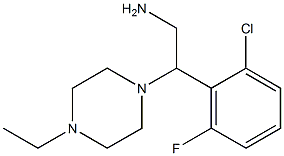 2-(2-chloro-6-fluorophenyl)-2-(4-ethylpiperazin-1-yl)ethanamine 구조식 이미지