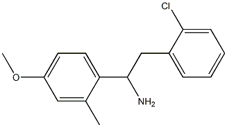 2-(2-chlorophenyl)-1-(4-methoxy-2-methylphenyl)ethan-1-amine Structure