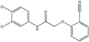 2-(2-cyanophenoxy)-N-(3,4-dichlorophenyl)acetamide 구조식 이미지