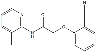 2-(2-cyanophenoxy)-N-(3-methylpyridin-2-yl)acetamide Structure