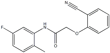 2-(2-cyanophenoxy)-N-(5-fluoro-2-methylphenyl)acetamide Structure