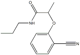 2-(2-cyanophenoxy)-N-propylpropanamide Structure