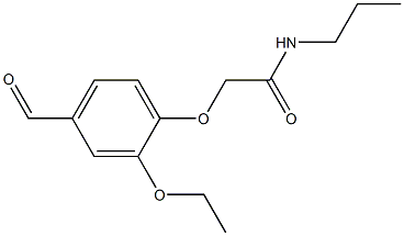 2-(2-ethoxy-4-formylphenoxy)-N-propylacetamide 구조식 이미지