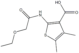 2-(2-ethoxyacetamido)-4,5-dimethylthiophene-3-carboxylic acid 구조식 이미지