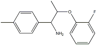 2-(2-fluorophenoxy)-1-(4-methylphenyl)propan-1-amine Structure