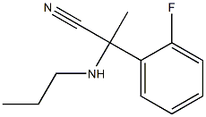 2-(2-fluorophenyl)-2-(propylamino)propanenitrile 구조식 이미지