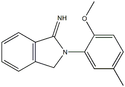 2-(2-methoxy-5-methylphenyl)-2,3-dihydro-1H-isoindol-1-imine 구조식 이미지