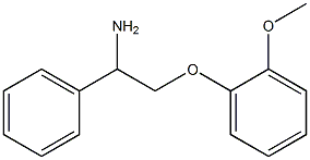 2-(2-methoxyphenoxy)-1-phenylethanamine Structure