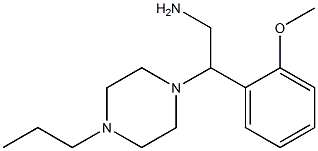 2-(2-methoxyphenyl)-2-(4-propylpiperazin-1-yl)ethanamine 구조식 이미지