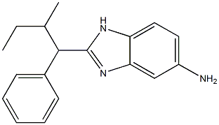 2-(2-methyl-1-phenylbutyl)-1H-1,3-benzodiazol-5-amine Structure