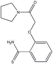 2-(2-oxo-2-pyrrolidin-1-ylethoxy)benzenecarbothioamide 구조식 이미지