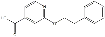 2-(2-phenylethoxy)pyridine-4-carboxylic acid 구조식 이미지