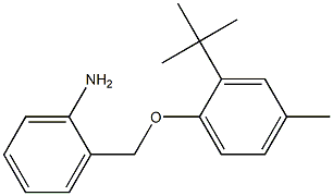 2-(2-tert-butyl-4-methylphenoxymethyl)aniline 구조식 이미지