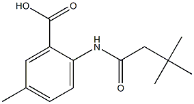 2-(3,3-dimethylbutanamido)-5-methylbenzoic acid Structure