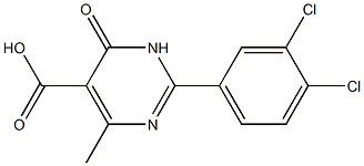 2-(3,4-dichlorophenyl)-4-methyl-6-oxo-1,6-dihydropyrimidine-5-carboxylic acid Structure