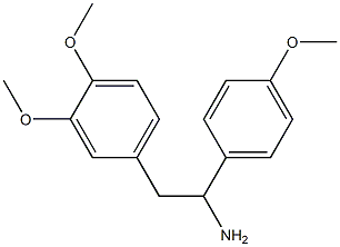 2-(3,4-dimethoxyphenyl)-1-(4-methoxyphenyl)ethanamine 구조식 이미지