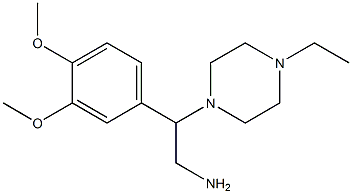 2-(3,4-dimethoxyphenyl)-2-(4-ethylpiperazin-1-yl)ethanamine 구조식 이미지