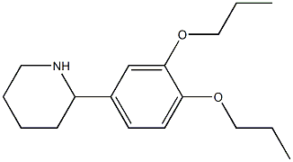 2-(3,4-dipropoxyphenyl)piperidine 구조식 이미지