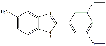 2-(3,5-dimethoxyphenyl)-1H-benzimidazol-5-amine 구조식 이미지