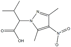 2-(3,5-dimethyl-4-nitro-1H-pyrazol-1-yl)-3-methylbutanoic acid Structure