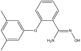 2-(3,5-dimethylphenoxy)-N'-hydroxybenzene-1-carboximidamide Structure