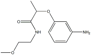 2-(3-aminophenoxy)-N-(2-methoxyethyl)propanamide 구조식 이미지