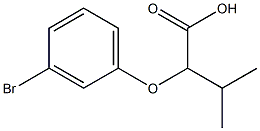 2-(3-bromophenoxy)-3-methylbutanoic acid Structure