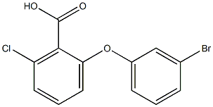 2-(3-bromophenoxy)-6-chlorobenzoic acid Structure