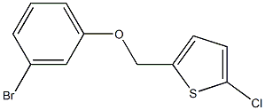 2-(3-bromophenoxymethyl)-5-chlorothiophene Structure