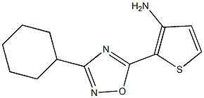 2-(3-cyclohexyl-1,2,4-oxadiazol-5-yl)thiophen-3-amine Structure