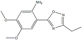 2-(3-ethyl-1,2,4-oxadiazol-5-yl)-4,5-dimethoxyaniline Structure