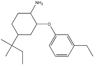 2-(3-ethylphenoxy)-4-(2-methylbutan-2-yl)cyclohexan-1-amine Structure