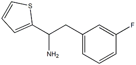 2-(3-fluorophenyl)-1-(thiophen-2-yl)ethan-1-amine 구조식 이미지