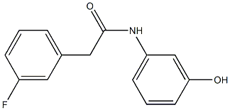 2-(3-fluorophenyl)-N-(3-hydroxyphenyl)acetamide 구조식 이미지