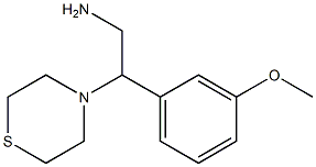 2-(3-methoxyphenyl)-2-(thiomorpholin-4-yl)ethan-1-amine Structure