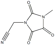 2-(3-methyl-2,4,5-trioxoimidazolidin-1-yl)acetonitrile 구조식 이미지