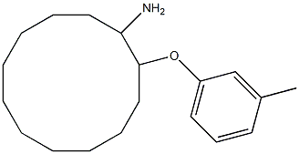 2-(3-methylphenoxy)cyclododecan-1-amine 구조식 이미지