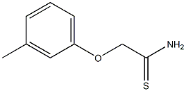 2-(3-methylphenoxy)ethanethioamide Structure