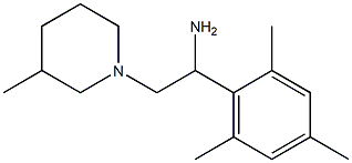 2-(3-methylpiperidin-1-yl)-1-(2,4,6-trimethylphenyl)ethan-1-amine 구조식 이미지