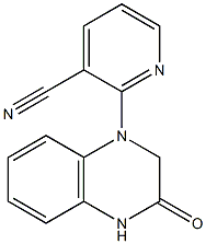 2-(3-oxo-1,2,3,4-tetrahydroquinoxalin-1-yl)pyridine-3-carbonitrile 구조식 이미지
